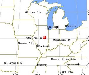 Map of Mansfield, IL