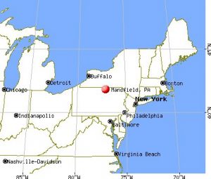 Mansfield Pennsylvania Map