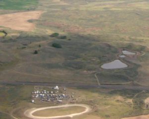 Arial photo of the town